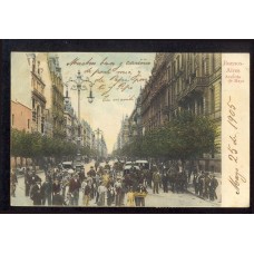 CIUDAD DE BUENOS AIRES AVENIDA DE MAYO ANTIGUA TARJETA POSTAL BUENA